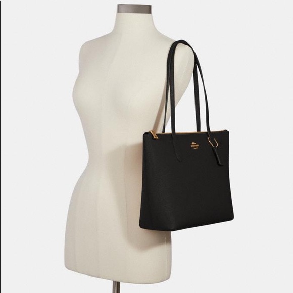 Coach Crossgrain Zip Top Tote - Picture 5 of 7